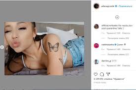 In the last year alone, the positions singer revealed two big butterfly tattoos, the word baby on her arm, a lotus flower on her palm, and more. Ariana Grande Prodemonstrirovala Podpischikam Tatuirovki I Bele