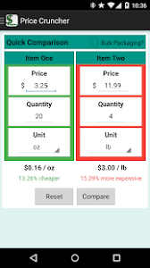 Frugl is australia's best and free grocery price comparison and list building app helping users cut back on their grocery bills. Price Cruncher Price Compare Apps On Google Play