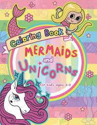 By the future teacher foundation. Unicorn Mermaid Coloring Pages For Kids Drawing With Crayons