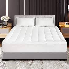 Abakan King Mattress Pad Cover Pillow Top Down Alternative Fill Cotton Top Cooling Breathable Soft Mattress Topper Fi Mattress Pad Cover Mattress Soft Mattress