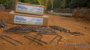 Associate garden editor johanna silver shows just how easy it is to plant this edible garden staple. Landscape Staples Sandbaggy 6 Inch 11 Gauge Square Top Sod Staples Youtube