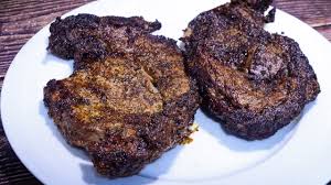 Dropping too many steaks into a hot pan will instantly cool it off, causing your steaks to sort of steam rather than sear. Juicy Air Fried Ribeye Steak Well Done Bagotte Air Fryer Youtube