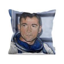 Alexei Leonov Throw Pillow by Simon Kregar