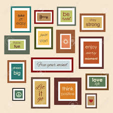 Keep your memories safe with zazzle's quote picture frames. Frames With Quotes And Sayings On The Wall Royalty Free Cliparts Vectors And Stock Illustration Image 87856705