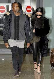 Kim Kardashian Steps Out In Fur Trimmed Heels And Fur Coat With Moody Kanye West Kanye West Kim Kardashian Kanye West Kanye West Style