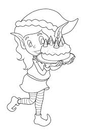 Weihnachtself Malvorlage Coloring And Malvorlagan