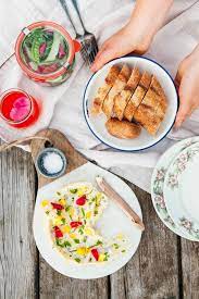 Next, plate the delicate food that requires assembly or an artistic presentation in the kitchen. Herbed Butter With Edible Flowers