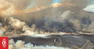 Tongariro National Park Fire