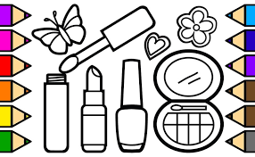 Free printable makeup coloring pages. Lipstick Coloring Pages Coloring Home
