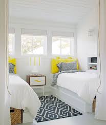 The living room has a. 22 Guest Bedrooms With Captivating Twin Bed Designs