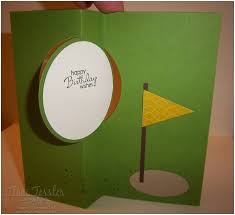 It is quite simple, you only need two an. Toni S Adventures In Stamping Golf Ball Flip Card Flip Cards Golf Birthday Cards Swing Card