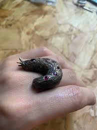 Slug Ring Sterling renderli Silver