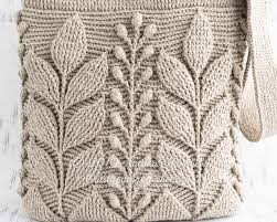 Embossed Crochet Bag Pattern Spica Women Handbag Purse Etsy In 2020 Crochet Bag Pattern Crochet Bag Back Post Double Crochet