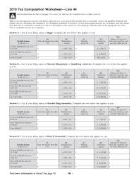 109 tax information for married persons filing separate returns and persons divorced in 2014. Tax Computation Worksheet Fill Online Printable Fillable Blank Pdffiller