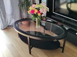 Besides good quality brands, you'll also find plenty of discounts when you shop for oval coffee table during big sales. Ikea Coffee Table Modern Black Glass Oval Good Condition 40 00 Picclick Uk