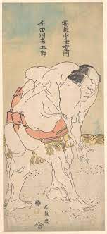 Katsushika Hokusai The Sumo Wrestlers Takaneyama Yoichiemon And Sendagawa KichigorÅ Japan Edo Period 1615 1868 The Metropolitan Museum Of Art