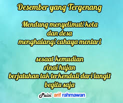 Puisi Hujan Bulan Desember 2017 Operator Sekolah