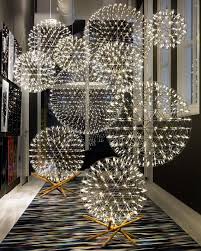 A Perfect Sphere Of Mathematical Ingredients Punctuated By Tiny Led Lights Looking At The Raimond Feels Like Staring At Y Moooi Light Lights Modern Chandelier