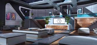 Havoccdesign Space Station Lobby Spaceship Interior Futuristic Interior Futuristic Interior Design