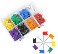 Colored Flag Map Push Pins - Coideal 400 Pack Multicolored Decorative  Travel Map Tacks Plastic Head with Steel Point for Cork Bulletin Board,  Picture ...