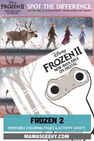 Grab these frozen 2 printable coloring pages and activities and get ready to see the new movie in theaters on november 22, 2019! Free Printable Frozen 2 Coloring Pages Activity Sheets