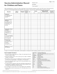 Printable Shot Record Template Business Psd Excel Word Pdf