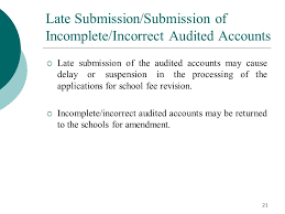 System, helping producers meet the new submission requirements, said. Submission Of Annual Audited Accounts By Kindergartens Kgs Management Services Section Finance Division Education Bureau November Ppt Download
