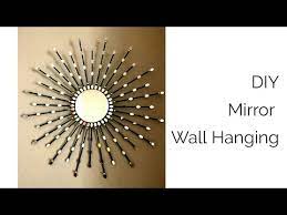 This diy wall mirror decor is an inexpensive way to add glam to the home! Diy Mirror Wall Decor Easy Wall Hanging From Mirror And Cardboard Youtube