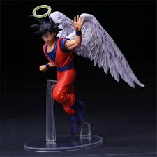 Us 3 48 Dragon Ball Z Goku Angel Wing Goodbye Super Saiyan Pvc Anime Figure Dbz Vegeta Broly Collection Model 20cm In Action Toy Figures From Toys