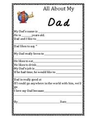 You never know what a kid is going to i'd love for you to use it too! Father S Day Fill In The Blank Worksheets Teaching Resources Tpt