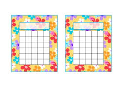 Flower Fun Printable Incentive Chart