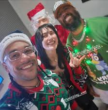 Merry Christmas from Damian Priest, Rhea Ripley & Jimmy Uso 🎄🎅🏽