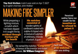 John walker inventor on wn network delivers the latest videos and editable pages for news & events, including entertainment, music, sports, science and more, sign up and share your playlists. Newsflicks On Twitter The First Friction Match Was Sold On Apr 7 1827 By English Chemist John Walker