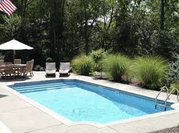 Rectanglepooldeck Backyard Pool Landscaping Pool Landscaping Backyard Pool