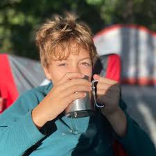 The best part of waking up is…..enjoying a hot cup of cocoa in camp, with  marshmallows of course.