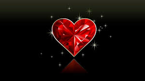 Red Crystal Heart In Black Background Heart Wallpaper Love Wallpaper Valentines Wallpaper