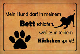 Ich hatte mal wieder bock auf ein neues farid bang best of und das habt ihr nun davon! Blechschild Spruch Hund Darf Im Bett Schlafen Metallschild 20x30 Deko Tin Sign Kaufen Bei Comcard Gmbh