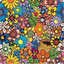 70 S Flower Print Hippie Wallpaper Hippie Background Cartoon Flowers