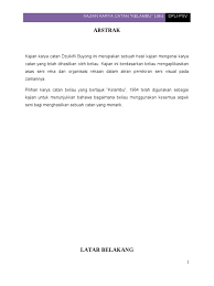 Kufarina and syazwaniresources of info by: Kajian Karya Kelambu Dzulkifli Buyong