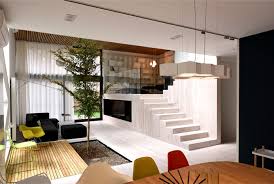 In the modern interior, this topic is very important and relevant. Spectacular Play Of Volumes And Materials Into Modern Split Level House Interiorzine