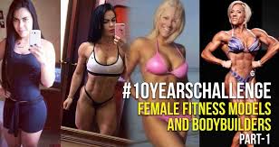 female fitness models and bodybuilders