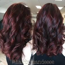 Curly Hairstyles For Medium Long Hair Burgundy Brown Hair Color Stylish Hair Colors Stylish Hair Burgundy Brown Hair Color