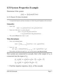 Lti System Properties Example