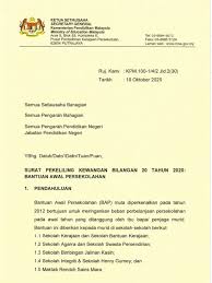 Surat pekeliling kewangan kementerian pendidikan malaysia. Spk Bil 20 Tahun 2020 Bap
