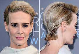 Thankfully, lyons didn't try to convince paulson to dye her hair a déclassé blonde permanently. Sarah Paulson S Hair At The Critics Choice Awards Popsugar Beauty