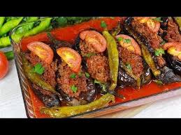 Karniyarik Gefullte Auberginen I Turkisches Ofengericht Youtube Turkisches Essen Rezepte Einfache Gerichte Gefullte Auberginen