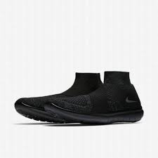 Nike Free Rn Motion Flyknit Triple Black Shoes 2017