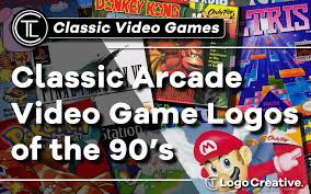 Search results for video game logo vectors. Classic Arcade Video Game Logos Of The 90 S Logo Design