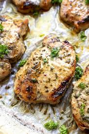 One benefit of these baked thin pork chops is that they cook in the same amount of time the vegetables need. Ranch Pork Chops Oven Baked Wonkywonderful