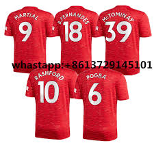 Man utd jerseys from adidas include short sleeve styles for warmer. 20 21 Manchester Soccer United Jersey Rashford Pogba Fernandes Utd 2020 2021 Football Shirts Aliexpress